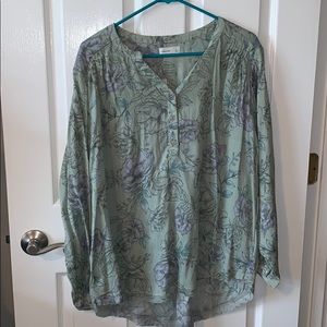 Floral long sleeve blouse